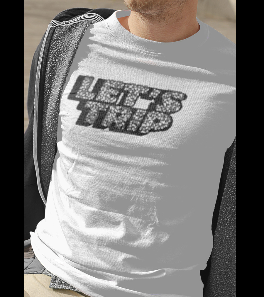 LET’S TRIP Floral Typography T-Shirt