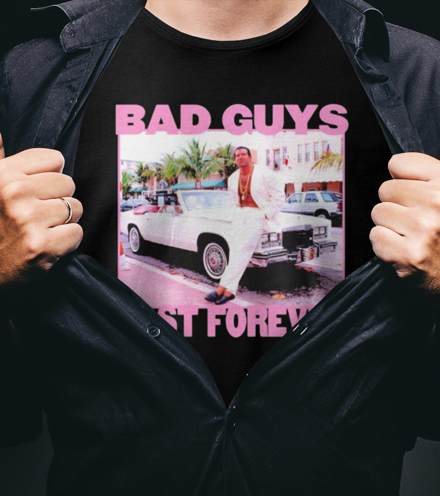 Scott Hall Bad Guys Last Forever Retro Miami Vibe T-Shirt