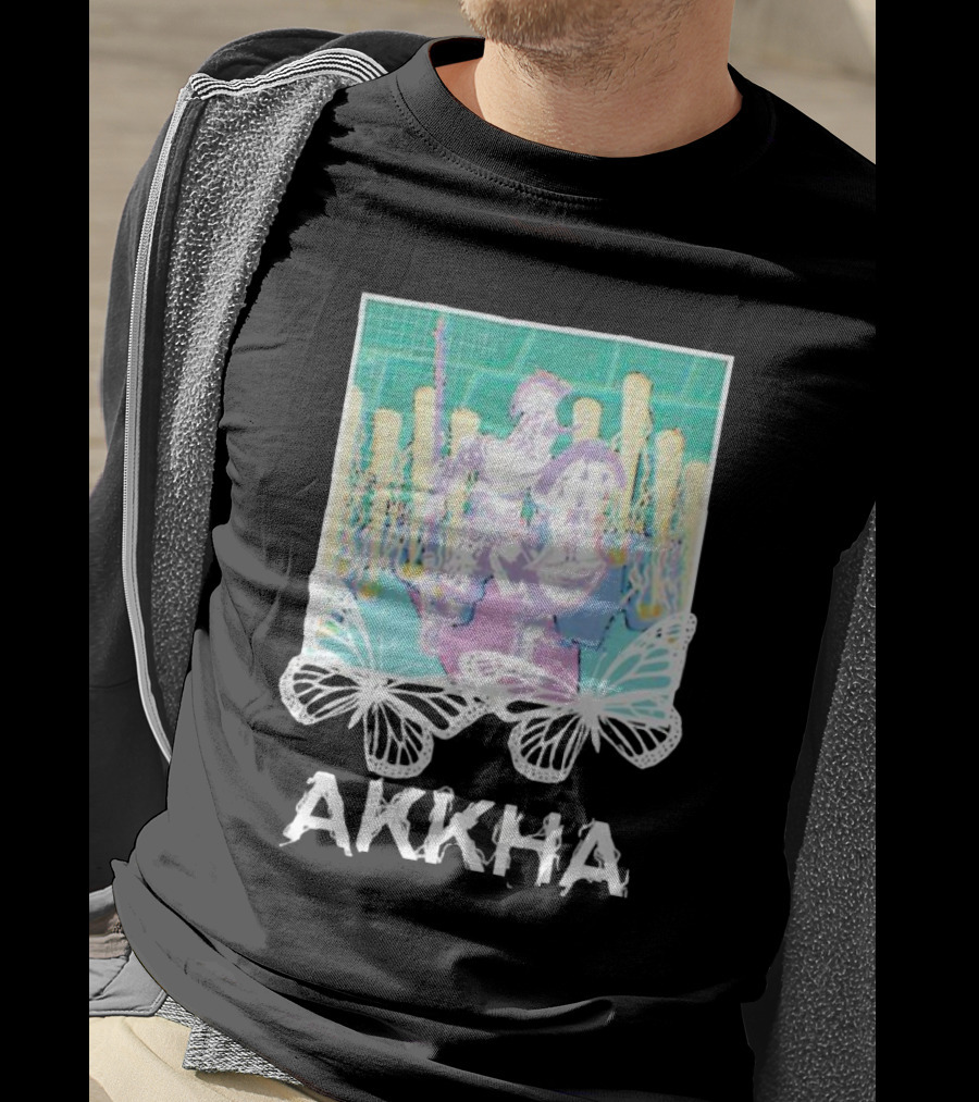Akkha Warrior With Butterflies And Spartan T-Shirt