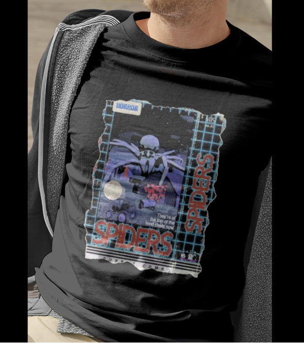 Horror VHS Spiders They’re At The Top Of The Food Chain Now Puppet Combo AA 478 T-Shirt