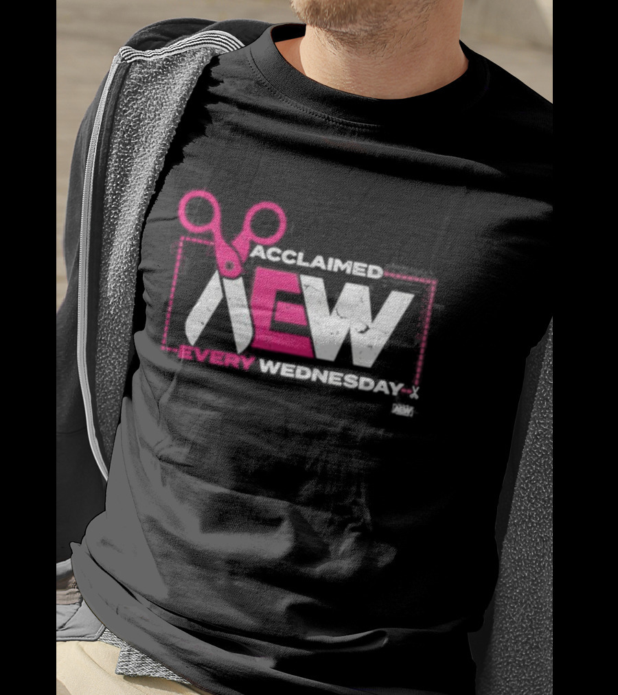 Acclaimed AEW Every Wednesday With Scissors T-Shirt
