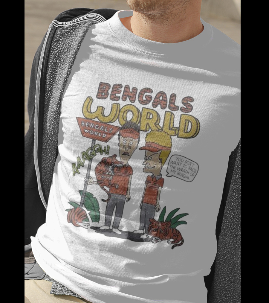 Beavis And Butthead Bengals World Aaagh You Don't Want To Face The Wrath Of My Bengal T-Shirt