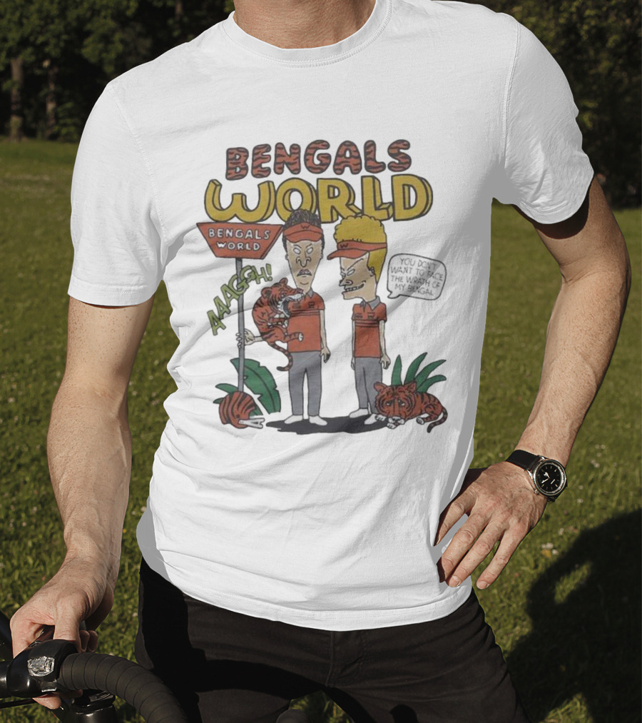 Beavis And Butthead Bengals World Aaagh You Don't Want To Face The Wrath Of My Bengal T-Shirt