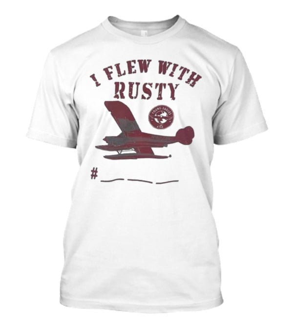 I Flew With Rusty Seaplane Club Emblem T-Shirt