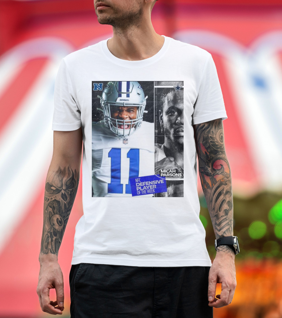 Dallas Cowboys Micah Parsons NFC Defensive Player of the Week NFL Football T-Shirt