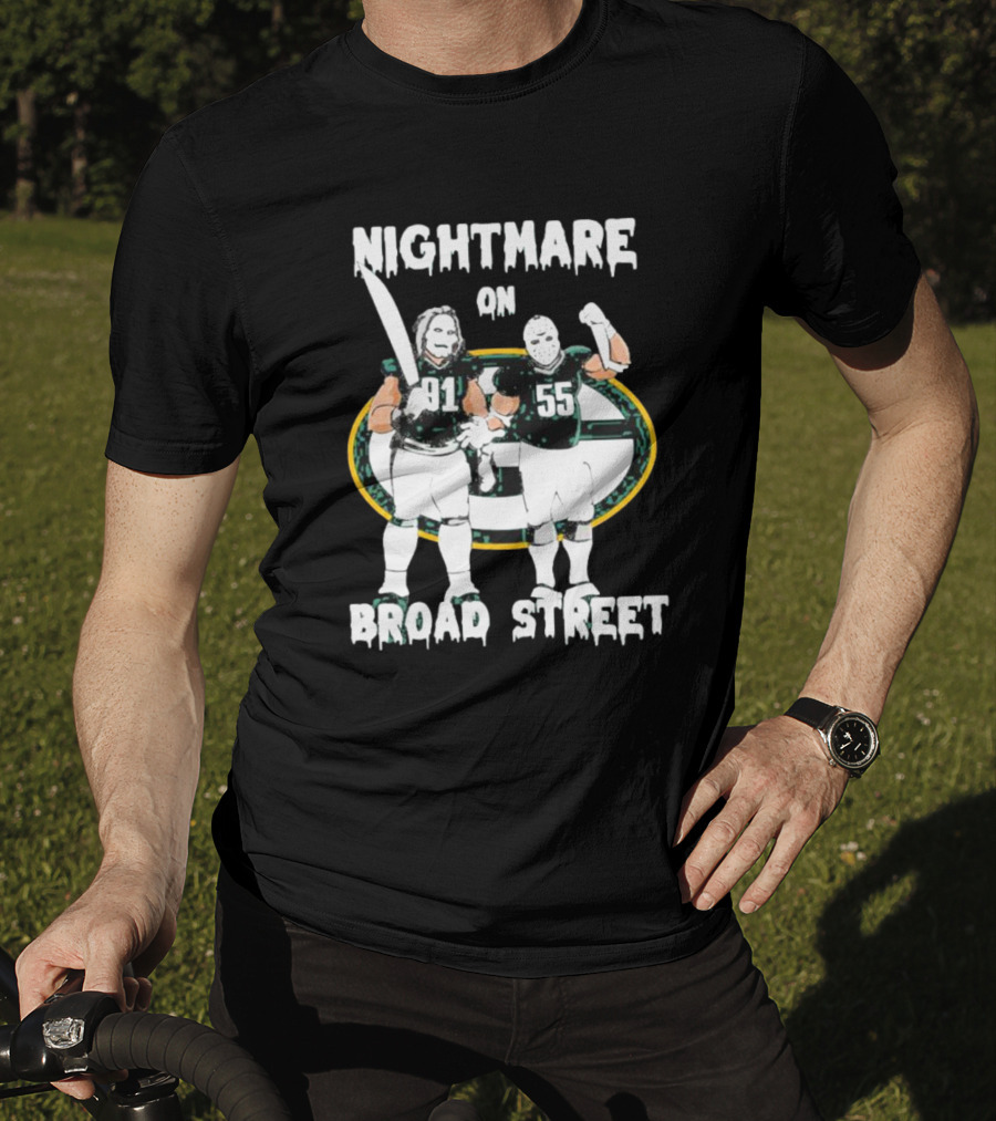 Nightmare On Broad Street 91 55 Football Players T-Shirt