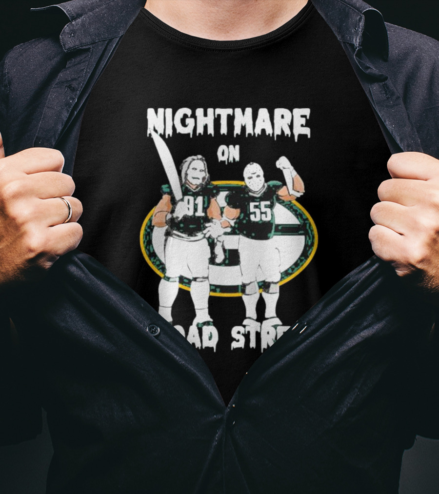 Nightmare On Broad Street 91 55 Football Players T-Shirt