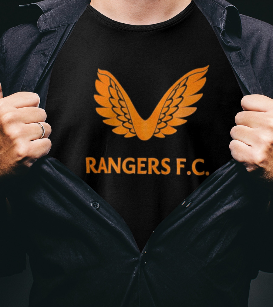 Rangers F.C. Orange Winged Emblem T-Shirt