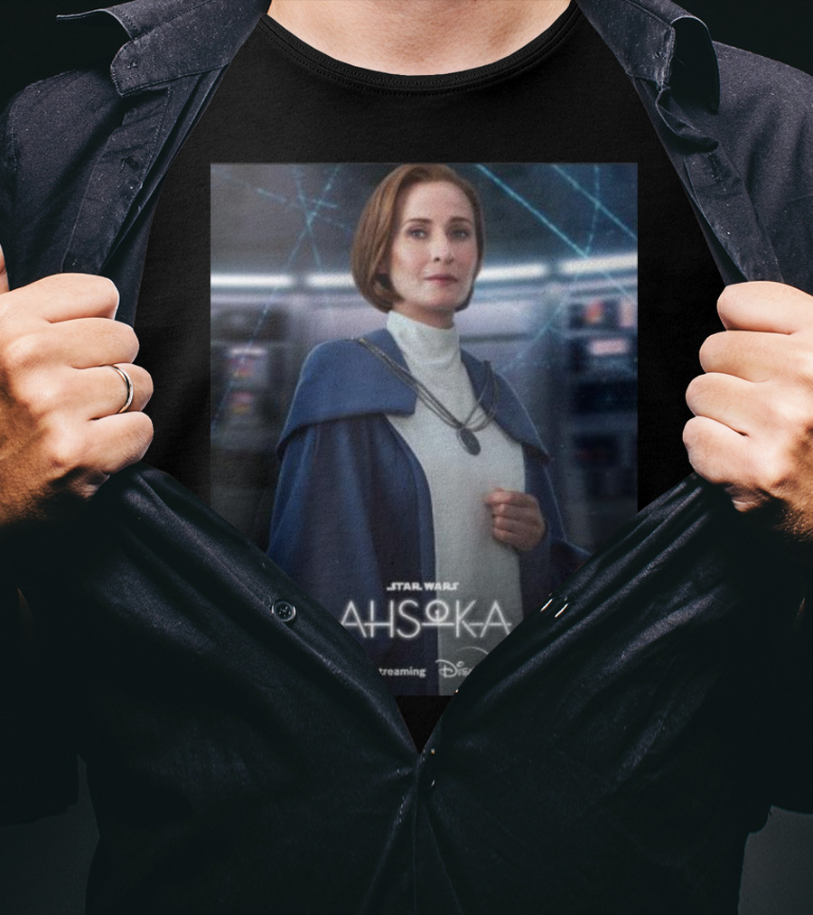 Star Wars Ahsoka Now Streaming Disney Plus Mon Mothma Character T-Shirt