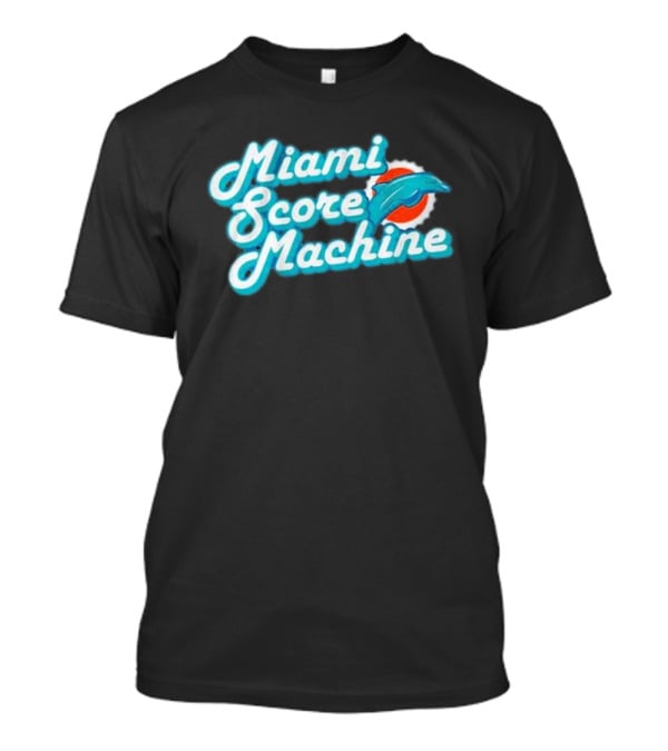 Miami Dolphins Score Machine Retro T-Shirt