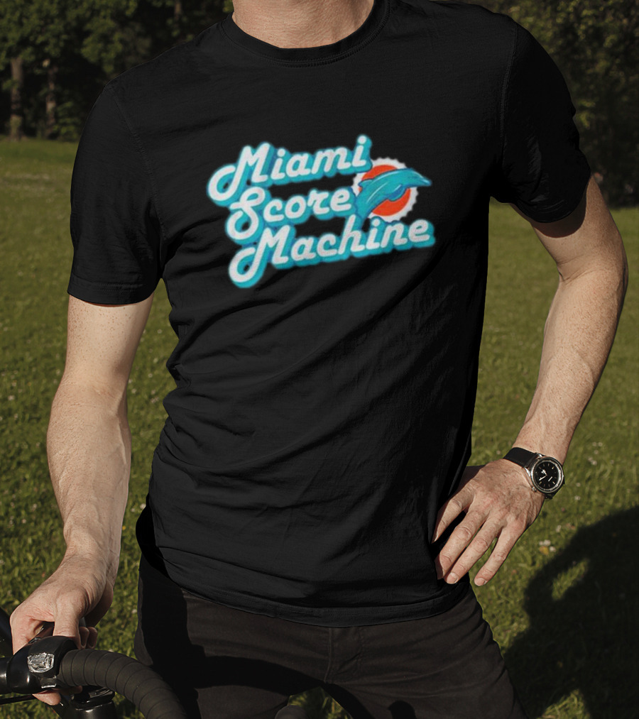 Miami Dolphins Score Machine Retro T-Shirt
