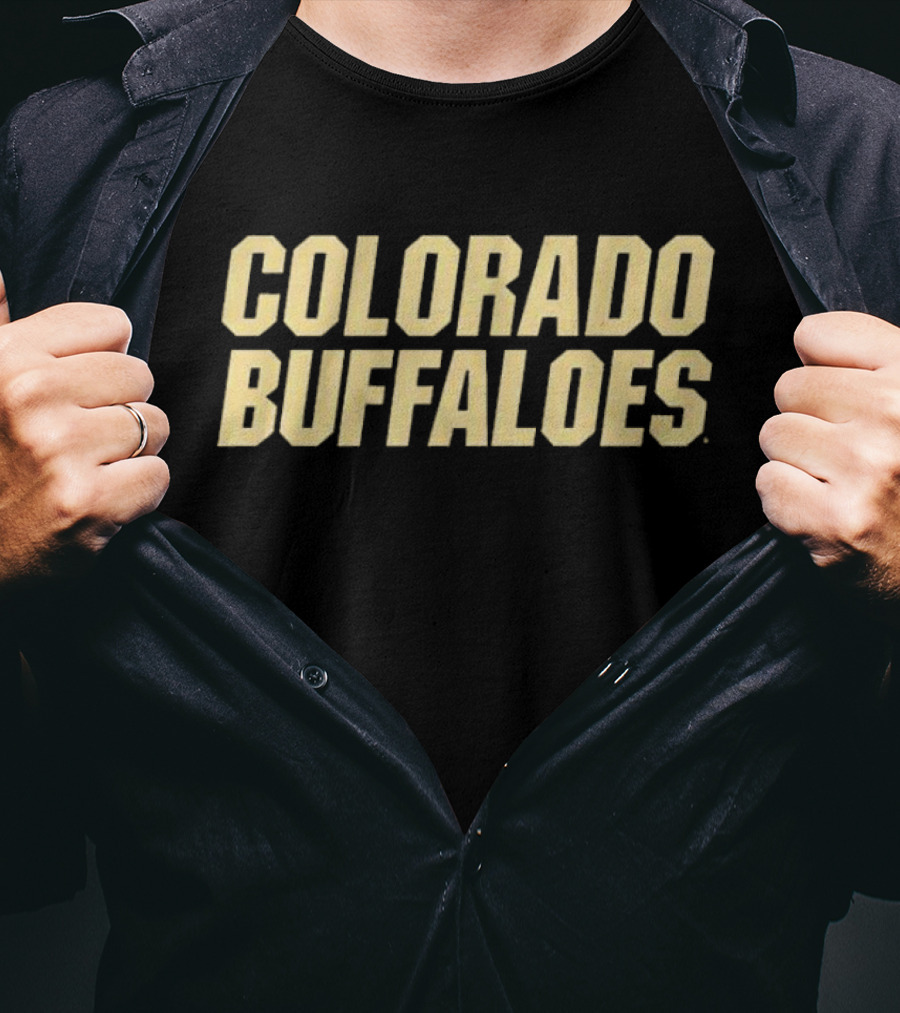 Colorado Buffaloes Wordmark Arch Logo Team Pride T-Shirt