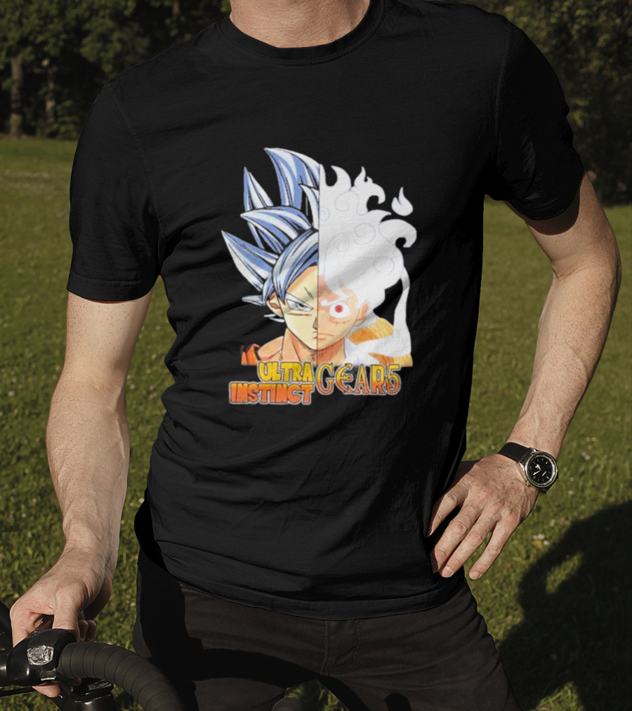 Ultra Instinct Gear 5 Fusion Anime Crossover Duo T-Shirt