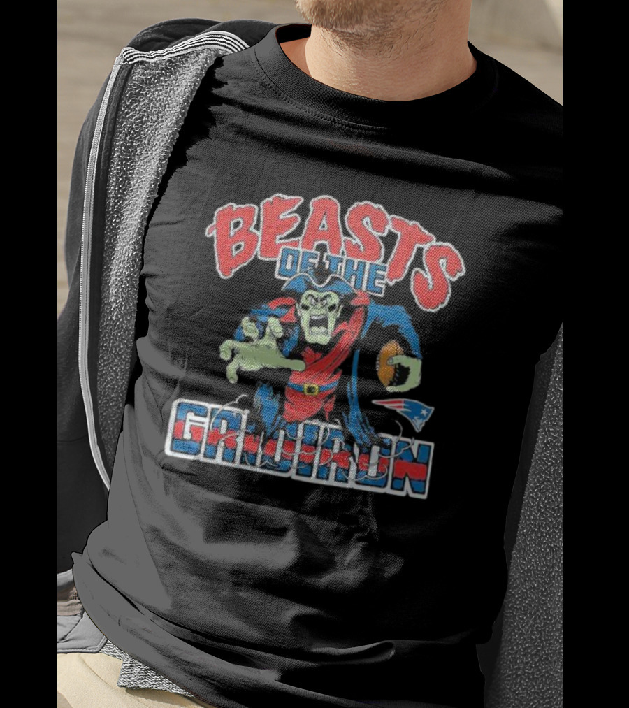 Beasts Of The Gridiron New England Patriots Football Monster T-Shirt