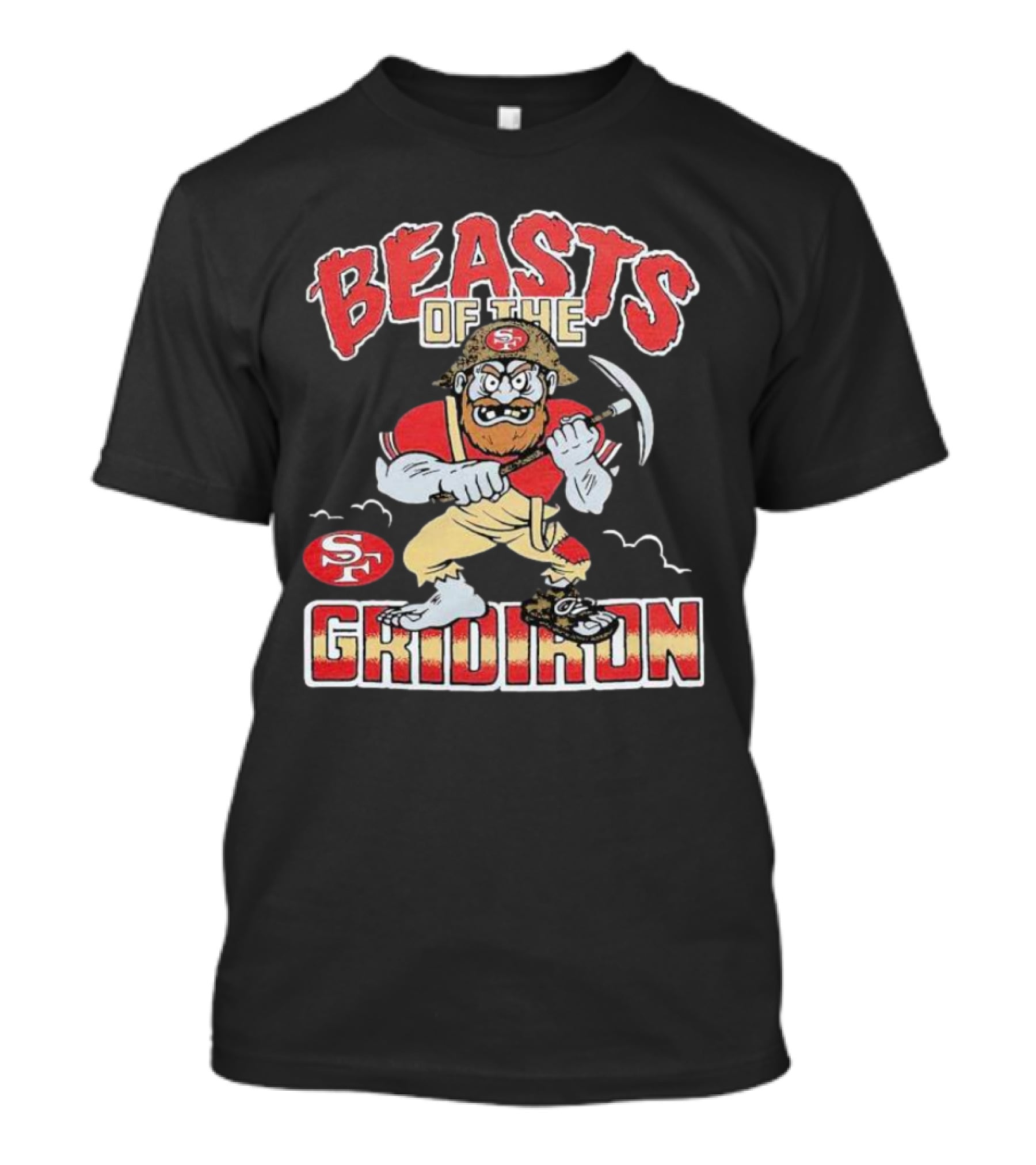 San Francisco 49ers Beasts Of The Gridiron SF Miner Character T-Shirt