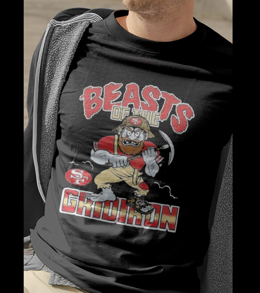 San Francisco 49ers Beasts Of The Gridiron SF Miner Character T-Shirt