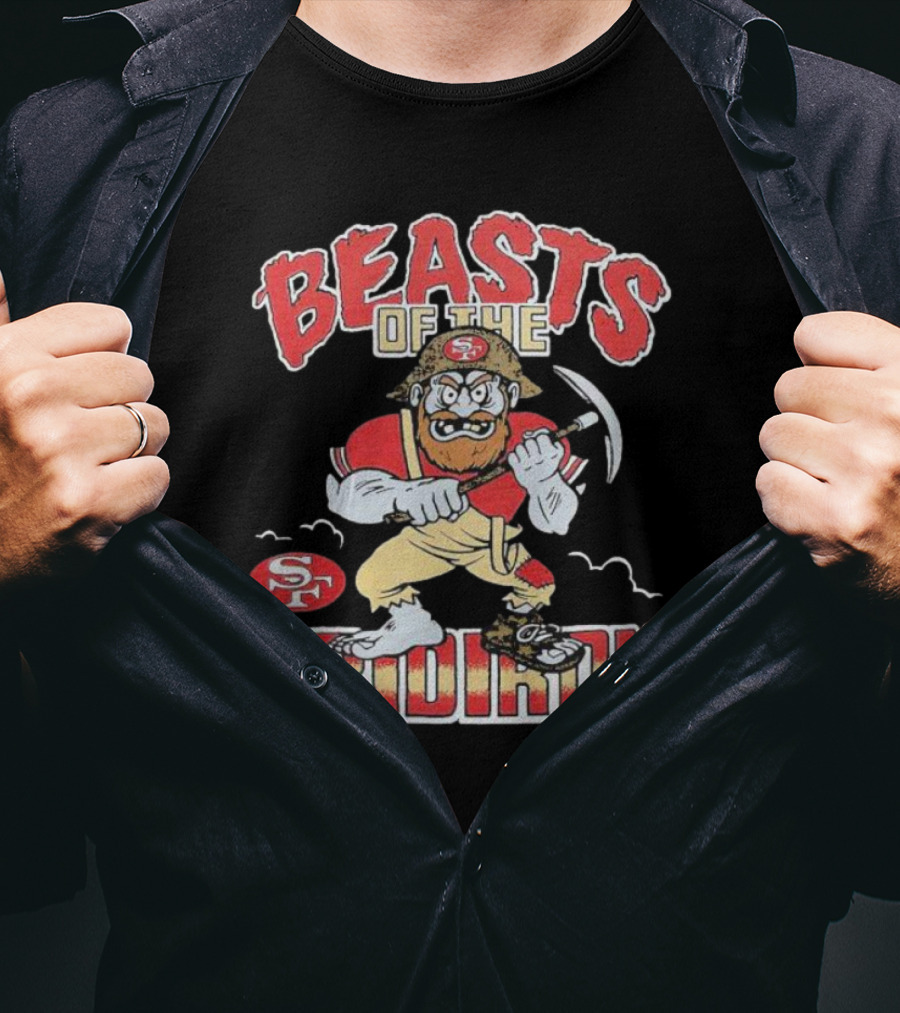 San Francisco 49ers Beasts Of The Gridiron SF Miner Character T-Shirt
