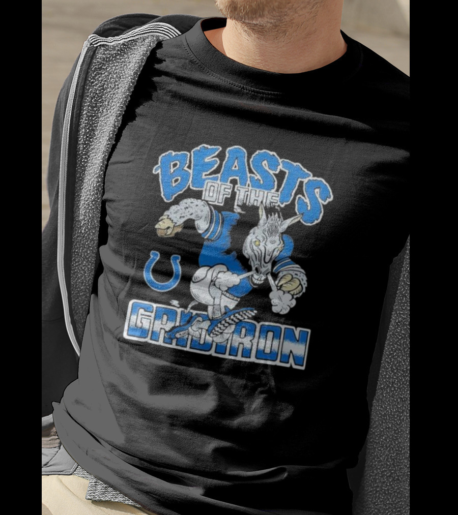 Indianapolis Colts Beasts Of The Gridiron NFL Powerhouse T-Shirt