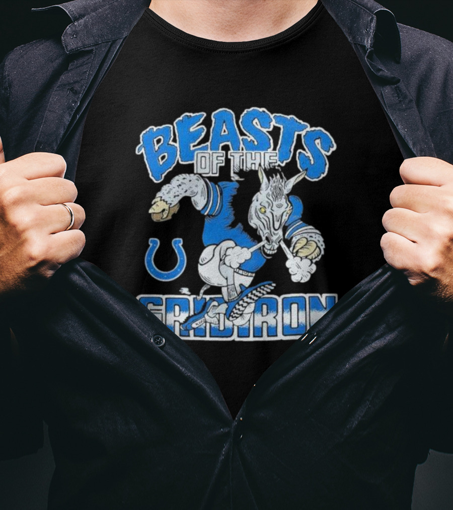 Indianapolis Colts Beasts Of The Gridiron NFL Powerhouse T-Shirt
