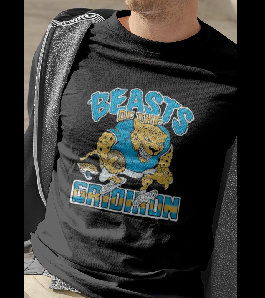 Jacksonville Jaguars Beasts Of The Gridiron Fierce Football Jaguar T-Shirt