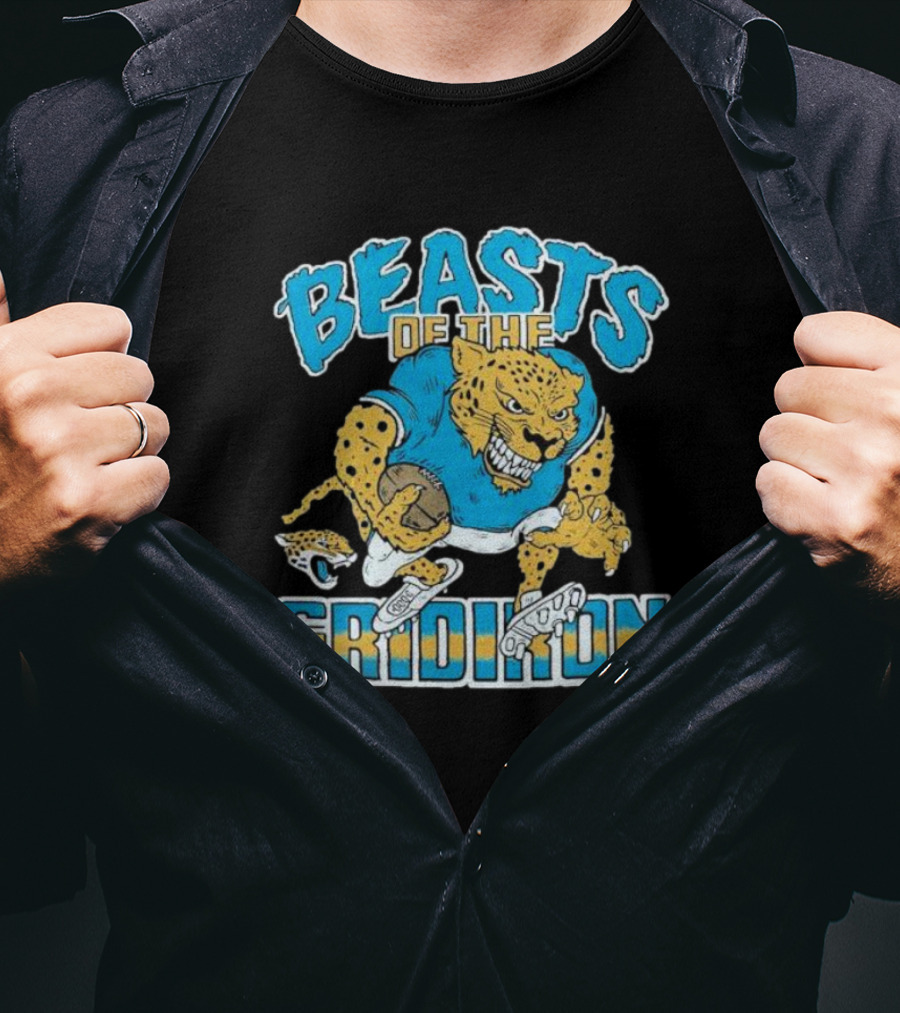 Jacksonville Jaguars Beasts Of The Gridiron Fierce Football Jaguar T-Shirt