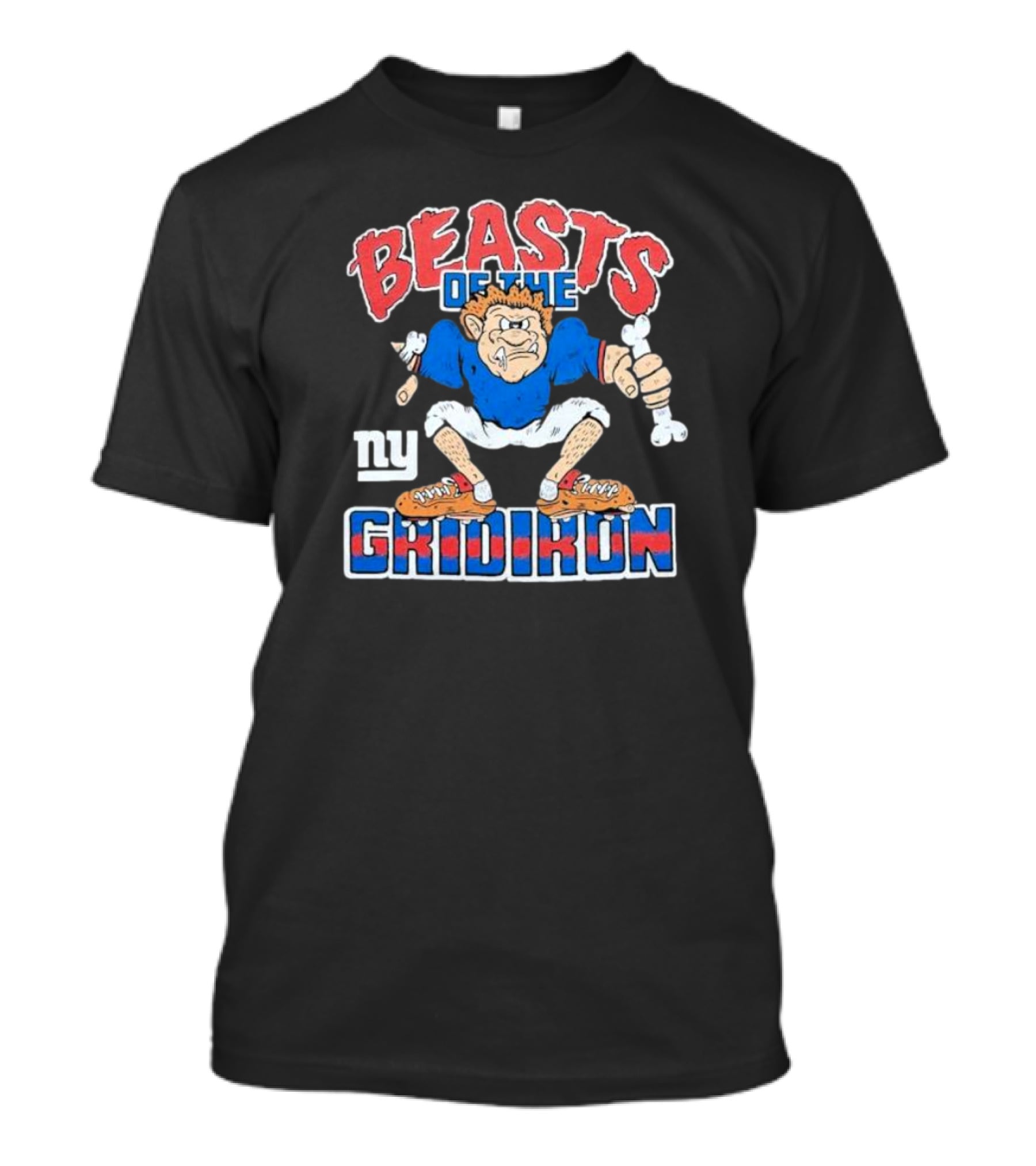 New York Giants Beasts Of The Gridiron NY Football Character T-Shirt