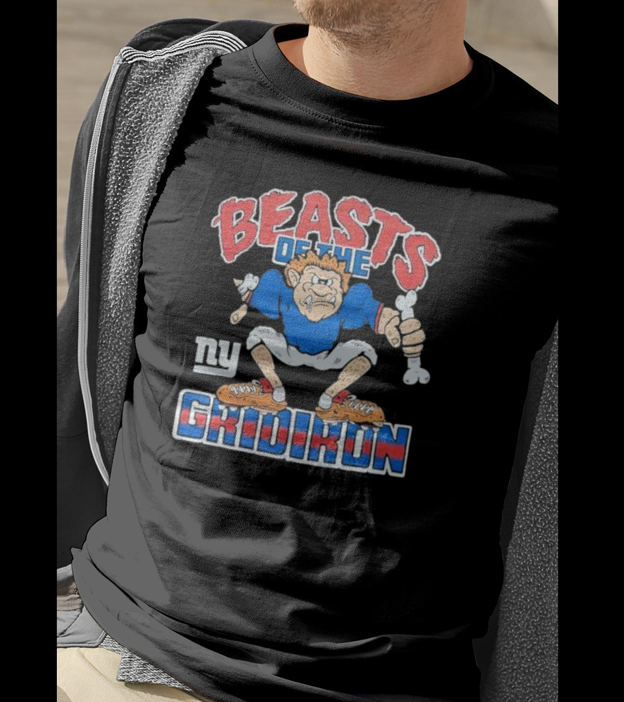 New York Giants Beasts Of The Gridiron NY Football Character T-Shirt