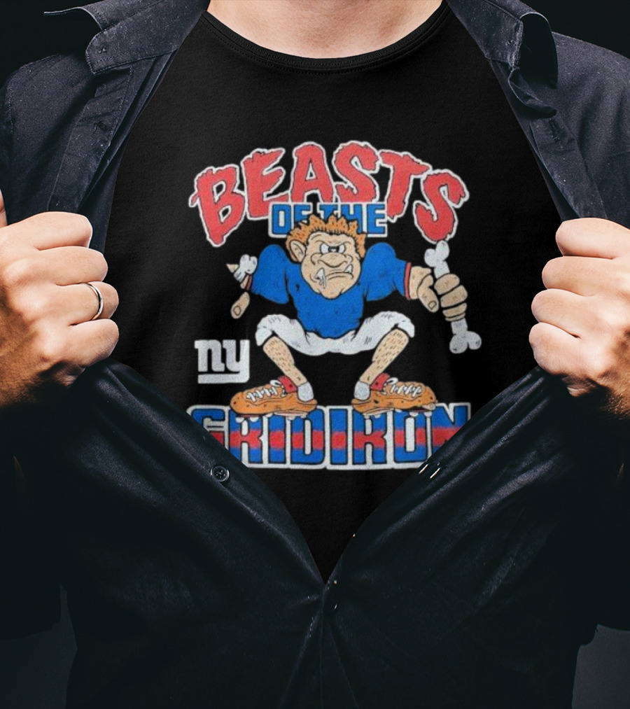 New York Giants Beasts Of The Gridiron NY Football Character T-Shirt
