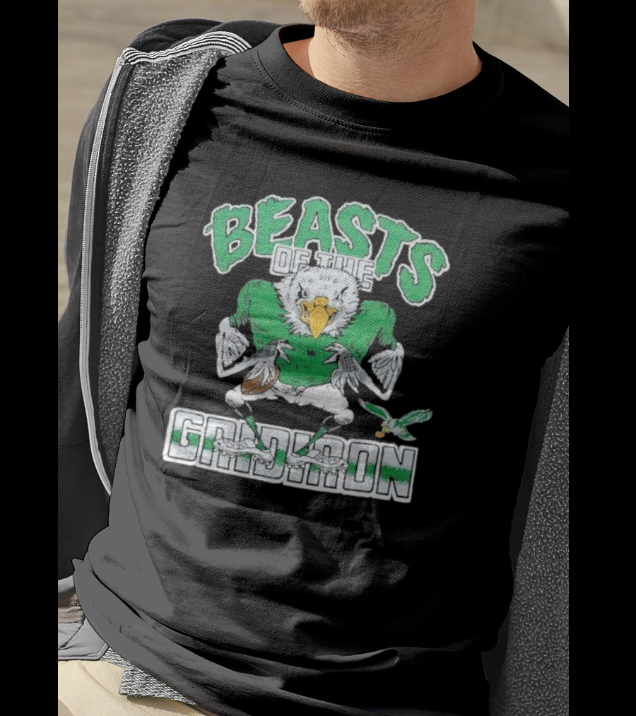 Philadelphia Eagles Beasts Of The Gridiron Football Bird Mascot T-Shirt