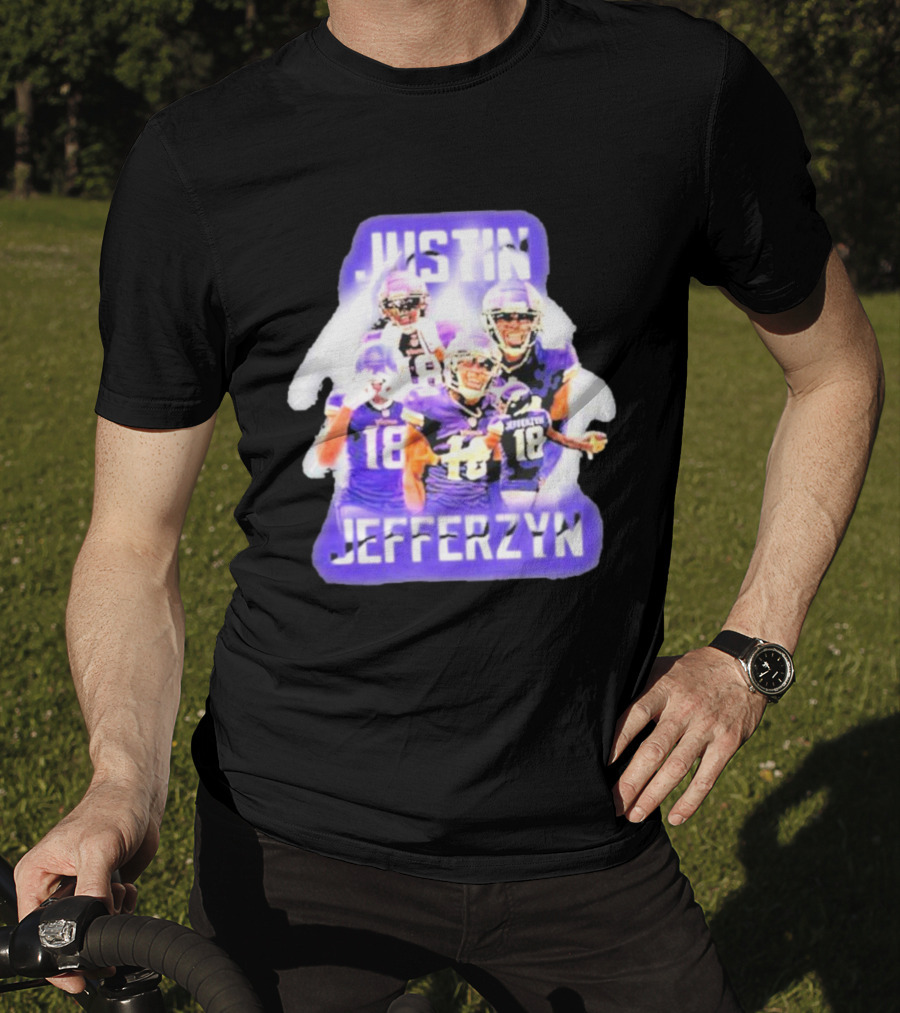 Justin Jefferzyn Freezertarps Purple Football Player Collection T-Shirt