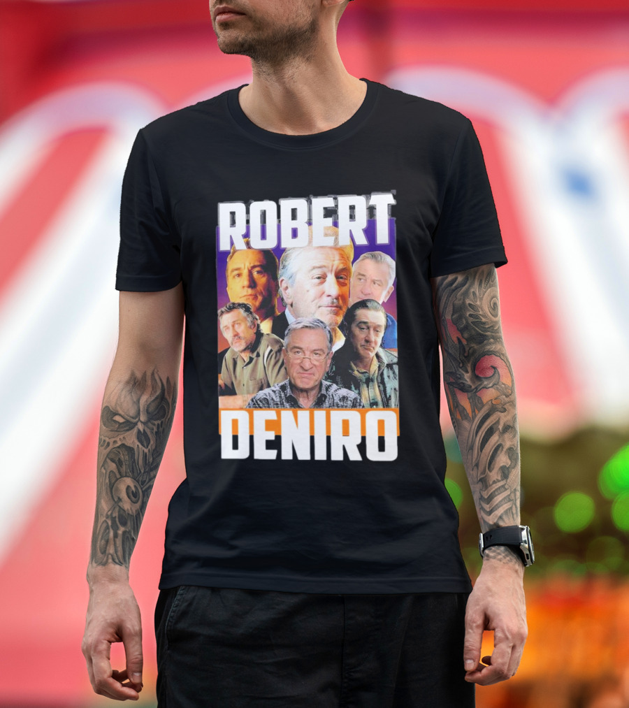 Robert De Niro Iconic Movie Roles Collage T-Shirt