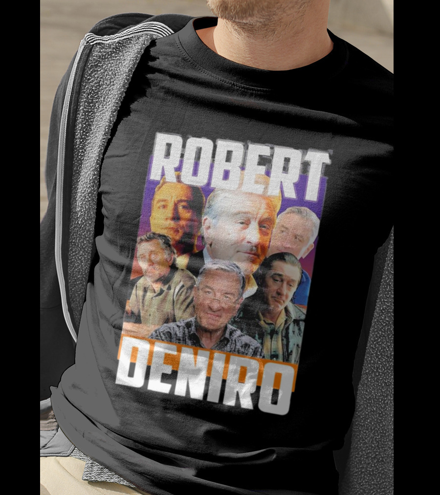 Robert De Niro Iconic Movie Roles Collage T-Shirt