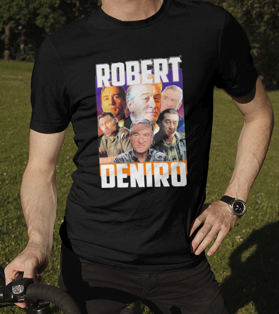 Robert De Niro Iconic Movie Roles Collage T-Shirt