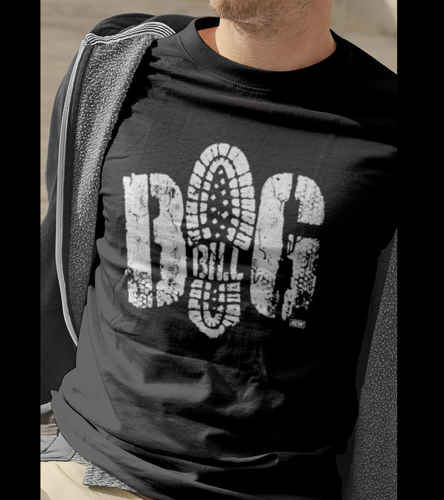 Big Bill AEW Boot Stomp Print T-Shirt