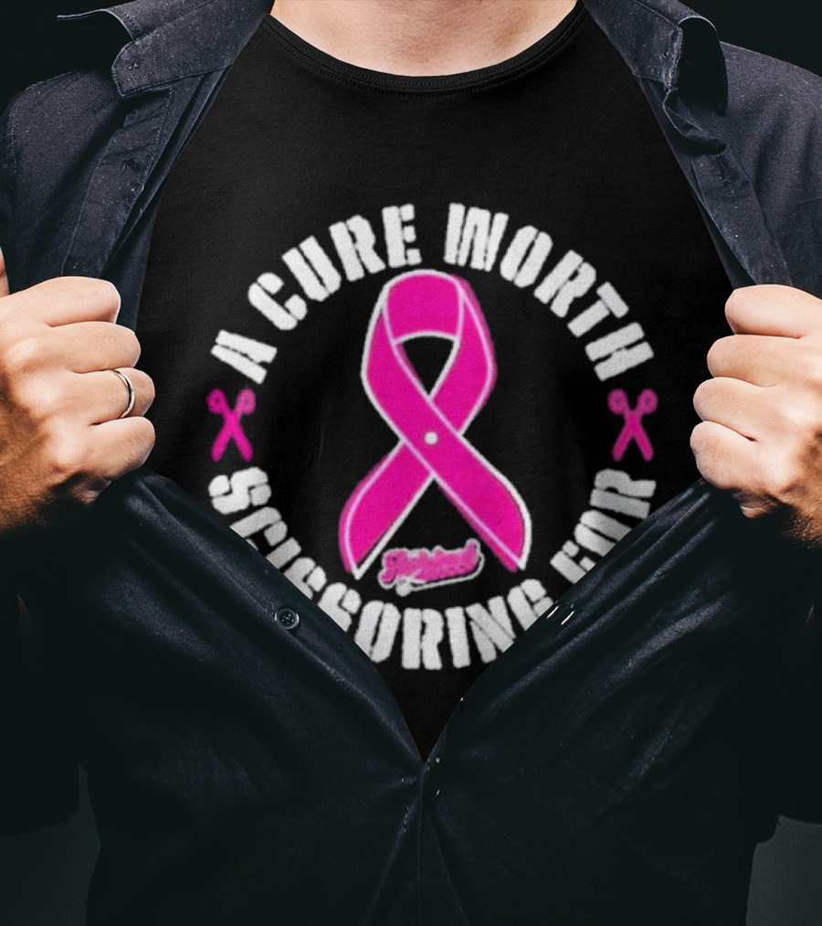 A Cure Worth Scissoring For Pink T-Shirt