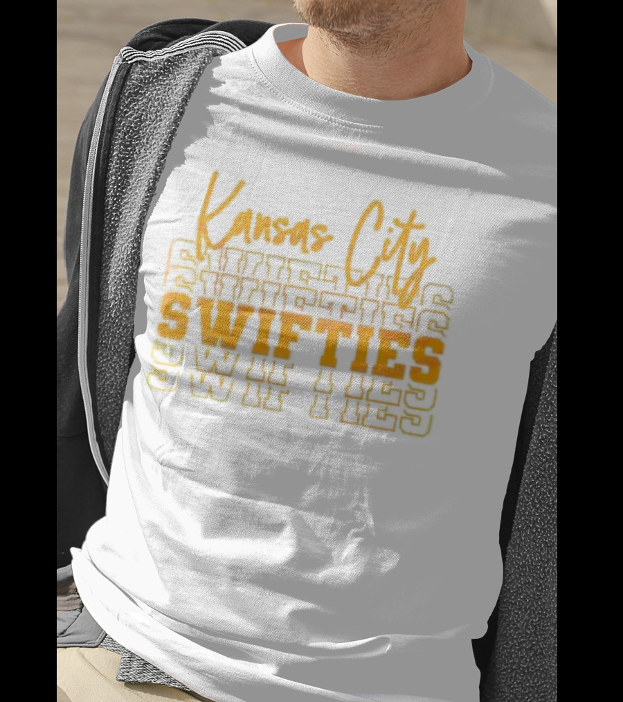 Kansas City Swifties Bold Layered Typography T-Shirt