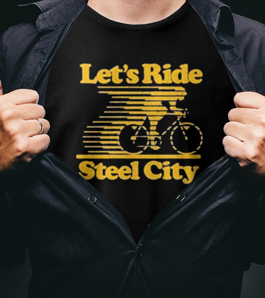 Let's Ride Steel City Cycling Adventure T-Shirt