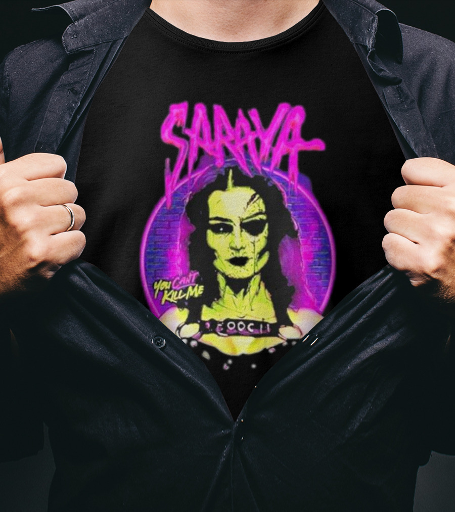 Saraya You Can't Kill Me Neon Halloween T-Shirt