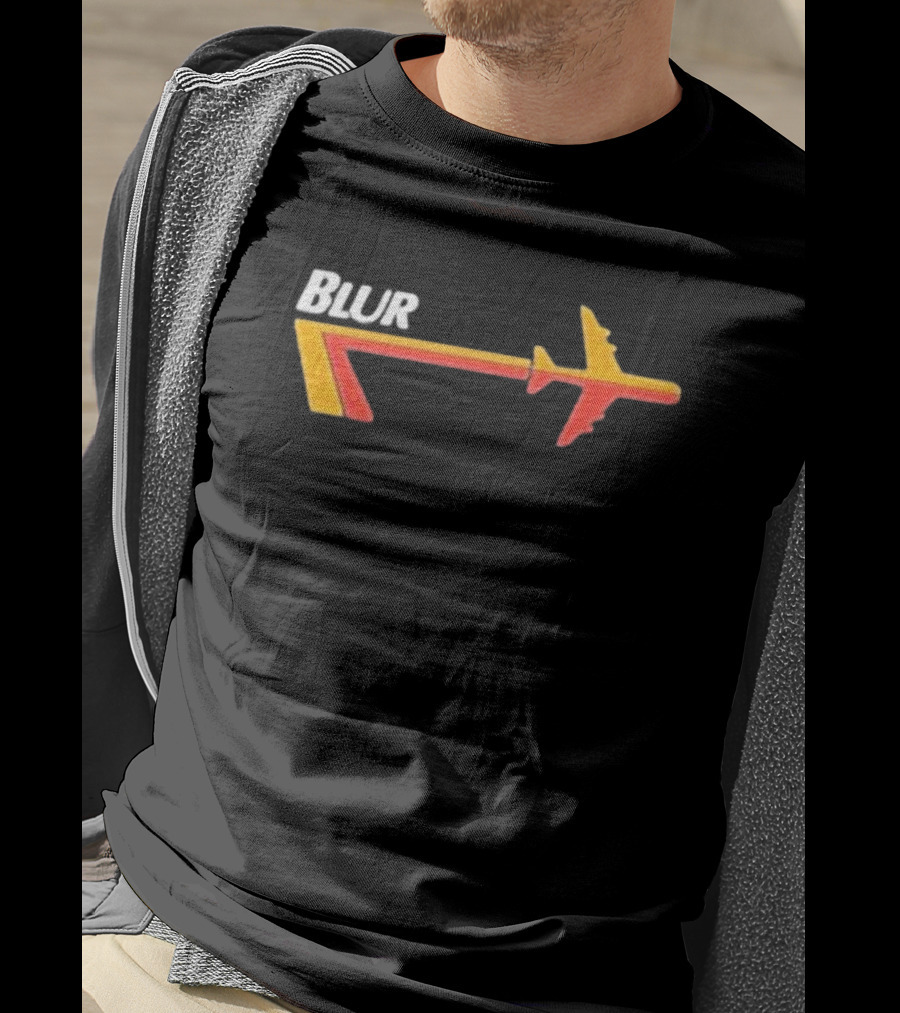 Blur Airplane Logo Merchandise Live At The Budokan T-Shirt