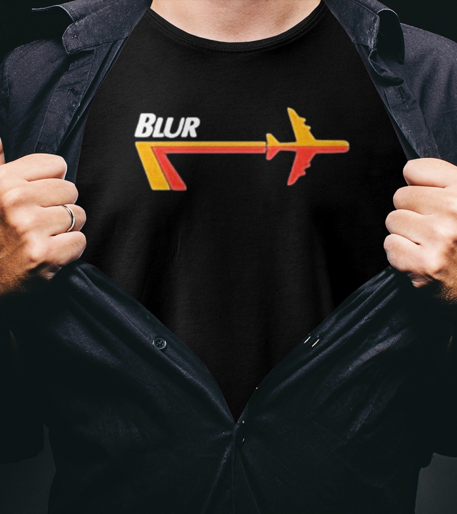 Blur Airplane Logo Merchandise Live At The Budokan T-Shirt