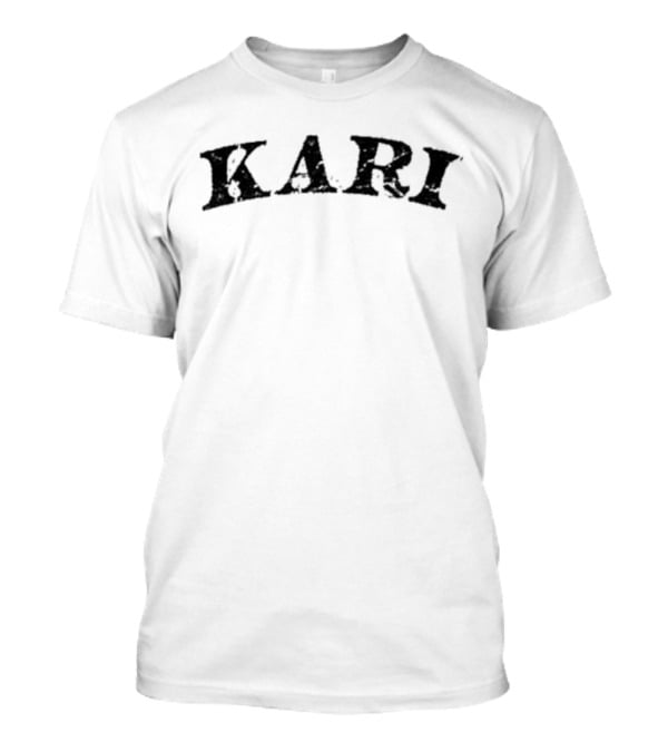 Karisrack Kari White Arch Text T-Shirt