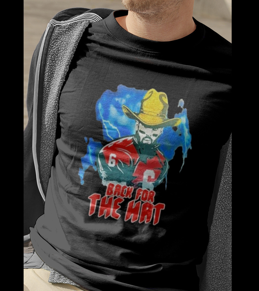 Back For The Hat Number 6 Cowboy Lightning T-Shirt
