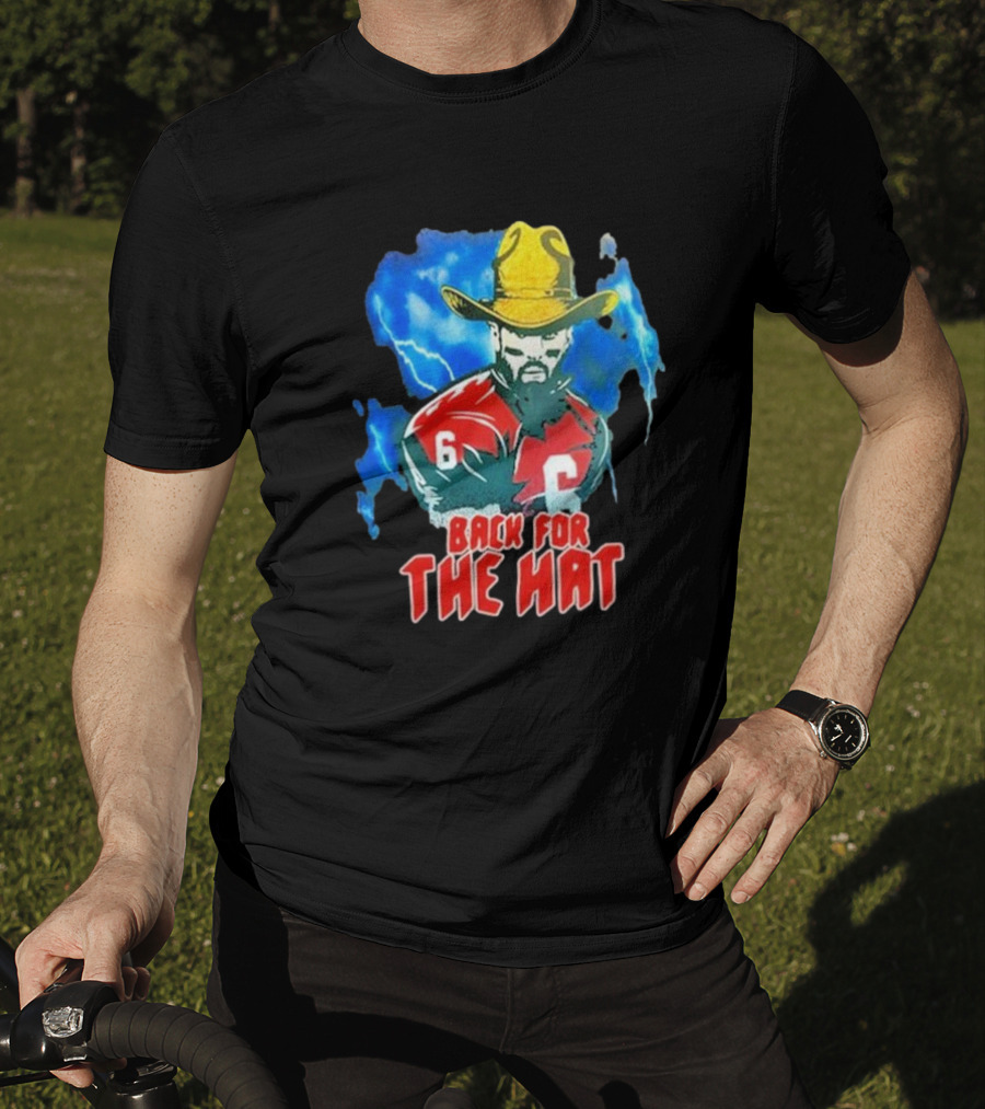 Back For The Hat Number 6 Cowboy Lightning T-Shirt