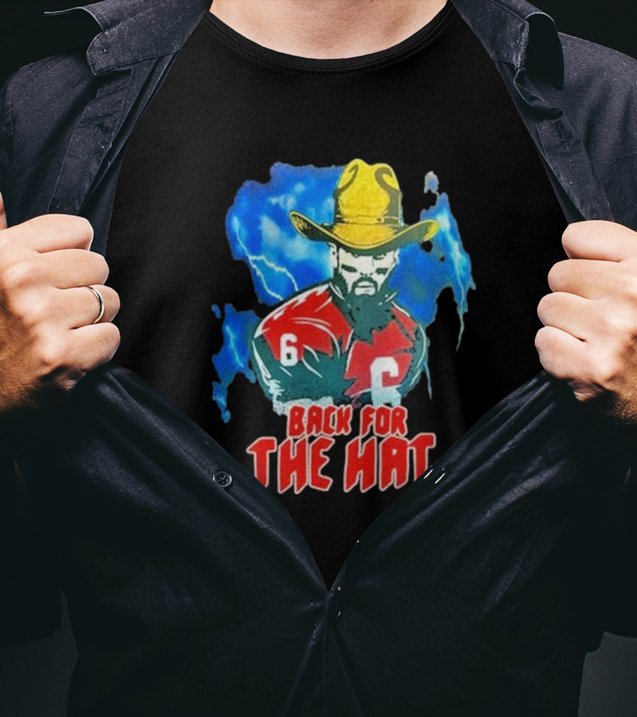 Back For The Hat Number 6 Cowboy Lightning T-Shirt