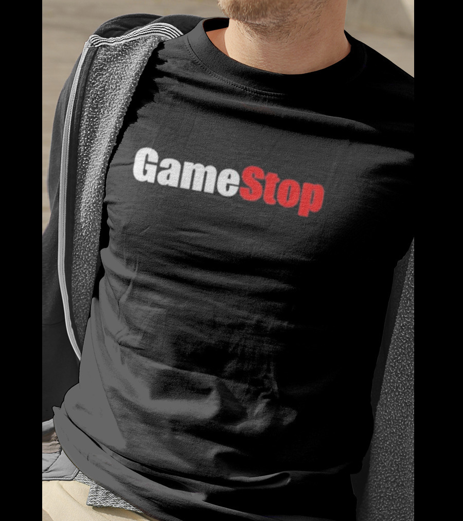 GameStop Classic Logo Black And Red Gaming T-Shirt