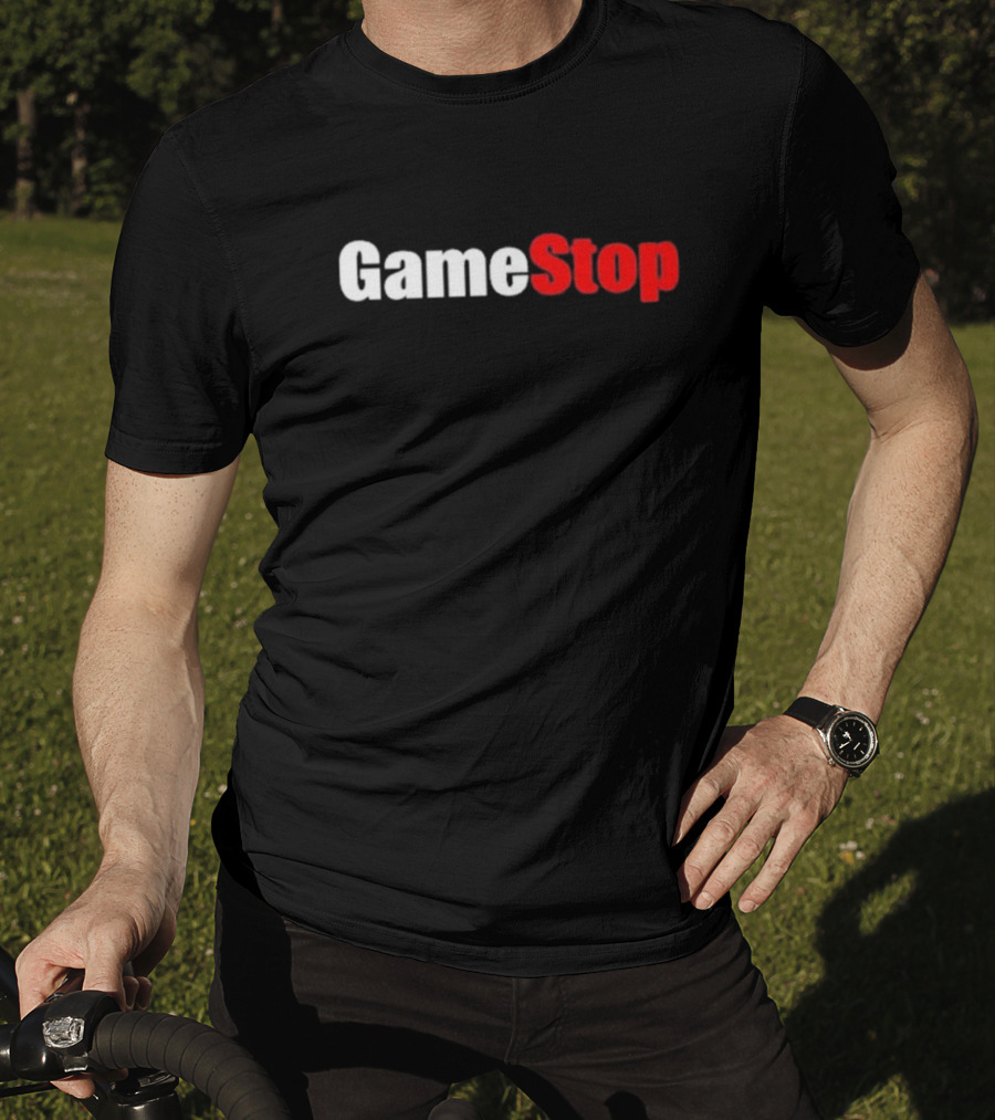 GameStop Classic Logo Black And Red Gaming T-Shirt