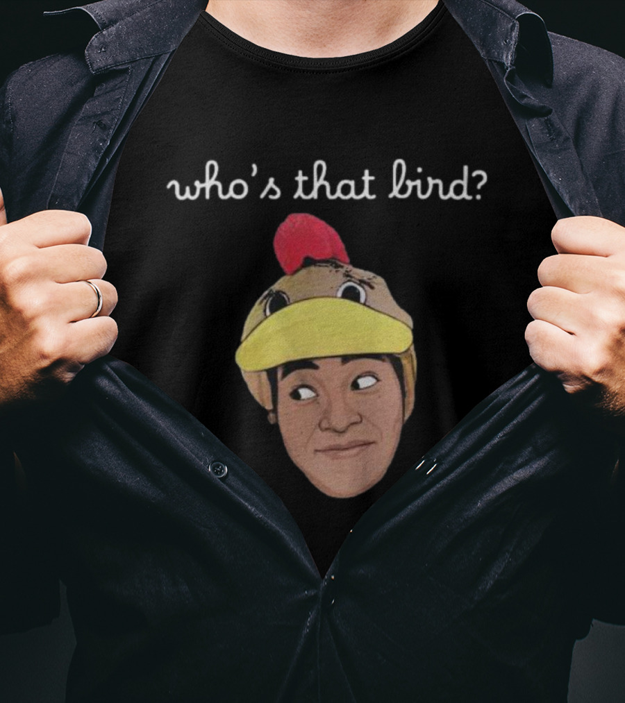 Relmyers Who’s That Bird Face In Chicken Hat T-Shirt