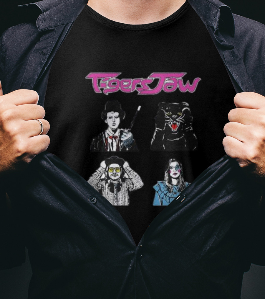 Tigers Jaw Hesitation Pop Culture Characters Panther T-Shirt