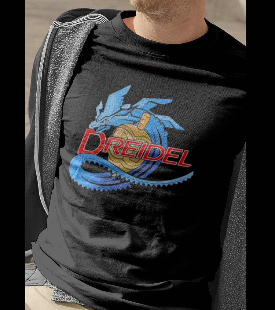 Dreidel Blue Dragon Fusion T-Shirt