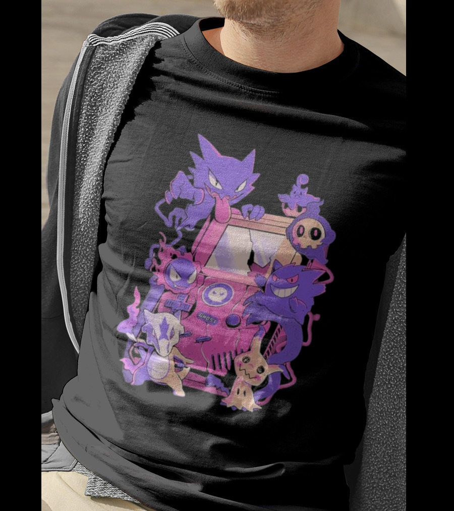 Pokemon Ghost Game Arcade T-Shirt
